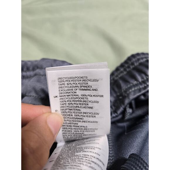 Adidas small men's gray football tapered leg partial zip athletic pants nwt - Picture 9 of 12